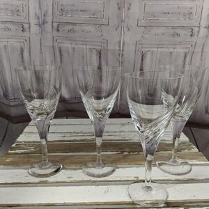 Set wine‎ champagne glasses dinner serving flutes